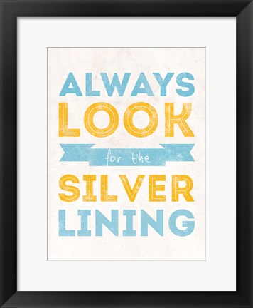 Framed Silver Lining Print