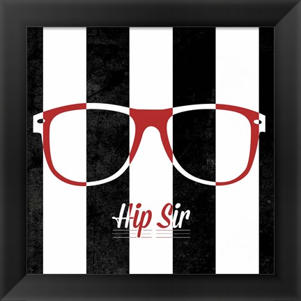 Framed Hip Glasses II Print