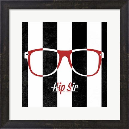 Framed Hip Glasses II Print