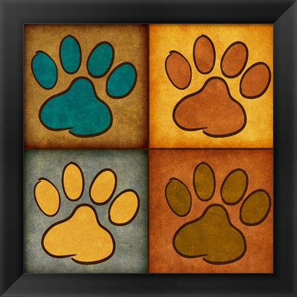 Framed Paws and Treats I Print