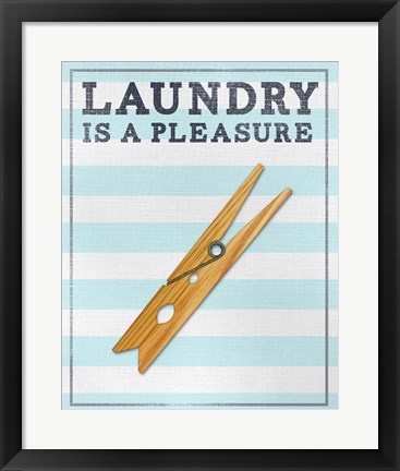 Framed Laundry Lounge I Print