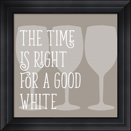 Framed Good White Print