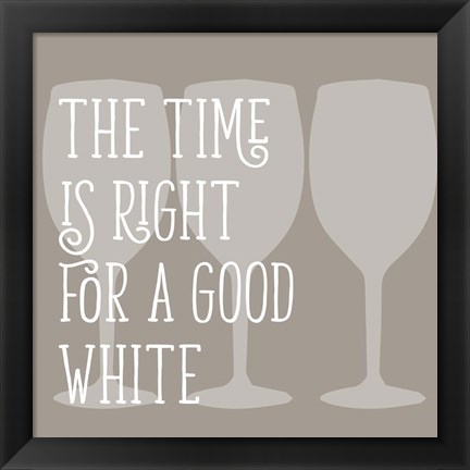 Framed Good White Print