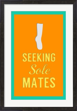 Framed Seeking Sole Mates Print