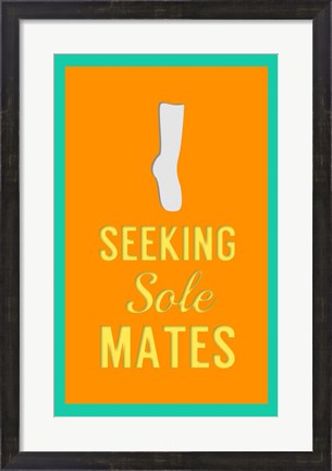 Framed Seeking Sole Mates Print