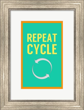 Framed Repeat Cycle Print