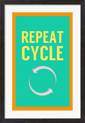 Framed Repeat Cycle Print