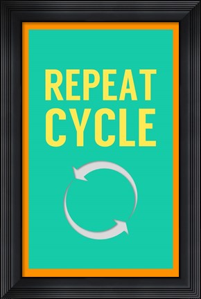 Framed Repeat Cycle Print