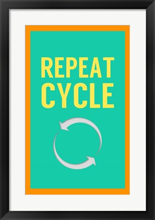 Framed Repeat Cycle Print