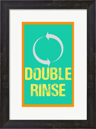 Framed Double Rinse Print