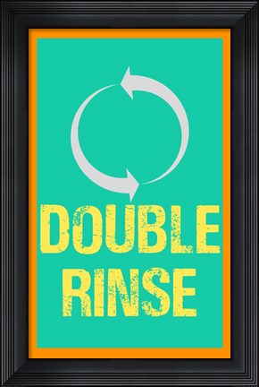 Framed Double Rinse Print