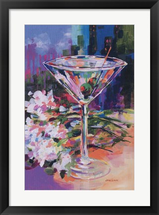 Framed N.Y. Martini Print