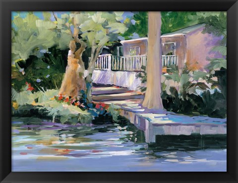 Framed Mt. Dora Canal House Print