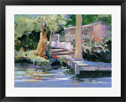 Framed Mt. Dora Canal House Print