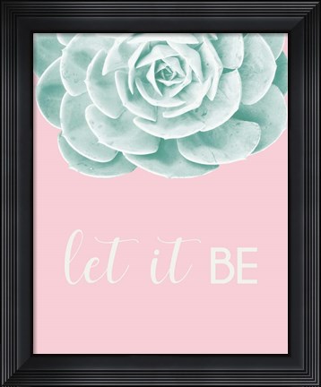Framed Inspirational Echeveria Print