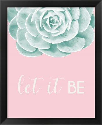 Framed Inspirational Echeveria Print