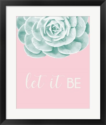 Framed Inspirational Echeveria Print