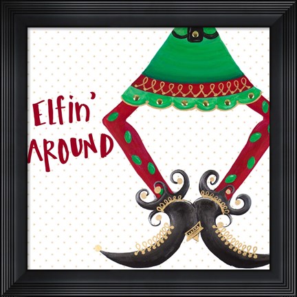 Framed Holiday Legs III Print