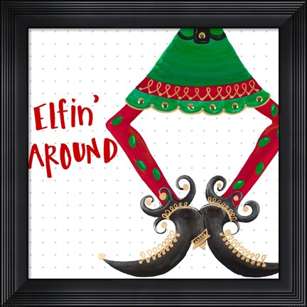 Framed Holiday Legs III Print