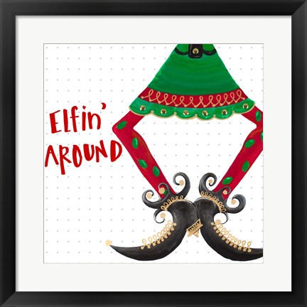 Framed Holiday Legs III Print