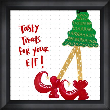 Framed Holiday Legs IV Print