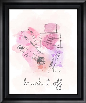 Framed Brush it Off Print