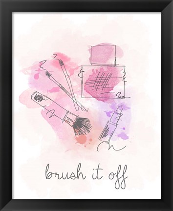 Framed Brush it Off Print