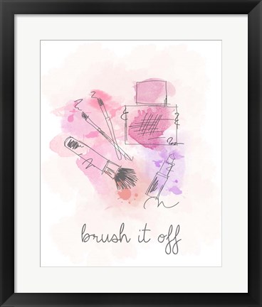 Framed Brush it Off Print