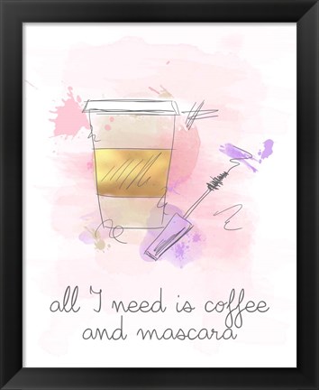 Framed Coffee and Mascara Print