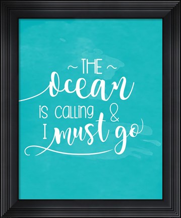 Framed Ocean Call Print