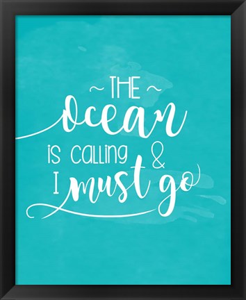 Framed Ocean Call Print