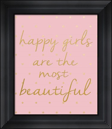 Framed Happy Girls Print