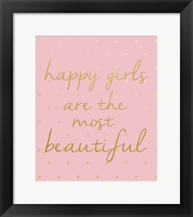 Framed Happy Girls Print