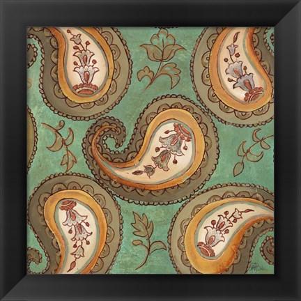 Framed Fashion Paisley II Print