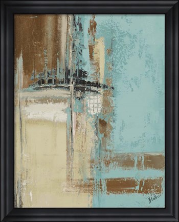 Framed Oxido on Teal II Print