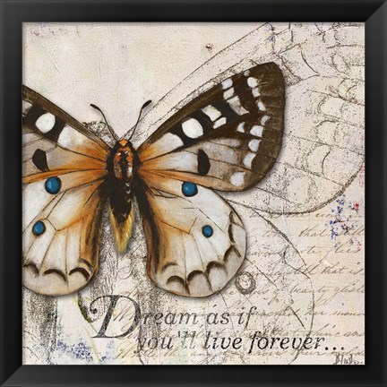 Framed Living your Dreams I Print