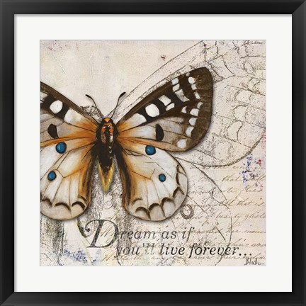 Framed Living your Dreams I Print