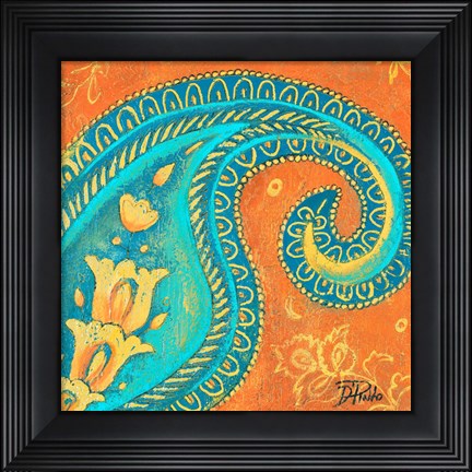Framed Spring Paisley I Print