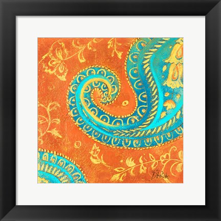 Framed Spring Paisley II Print