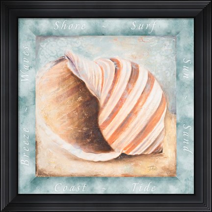 Framed Sun, Sand and Surf I Print