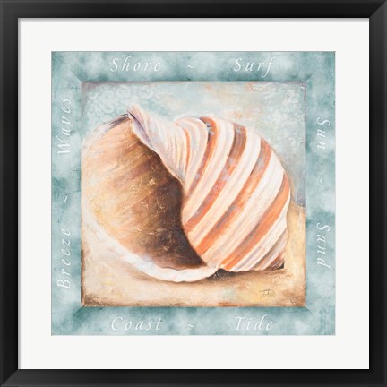 Framed Sun, Sand and Surf I Print