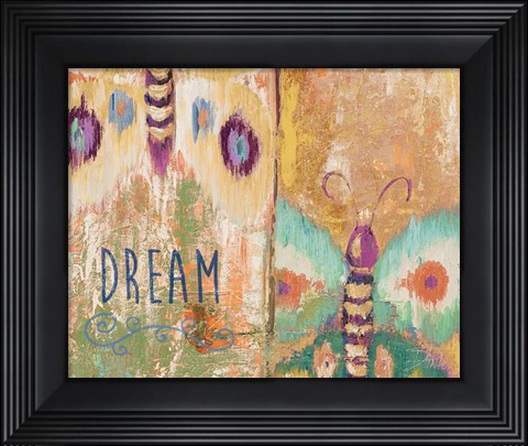 Framed Ikat Flutter Dream Print