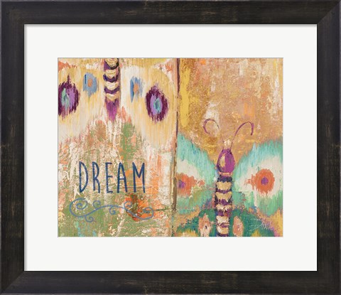 Framed Ikat Flutter Dream Print