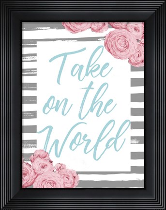 Framed Take on the World Print