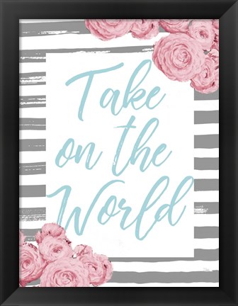 Framed Take on the World Print