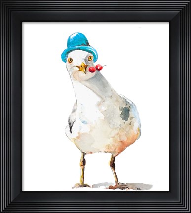 Framed Silly Seagull Print