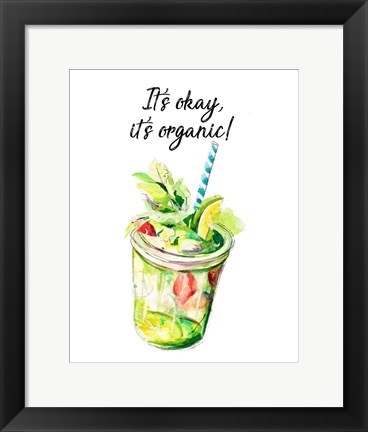 Framed It&#39;s Organic Print