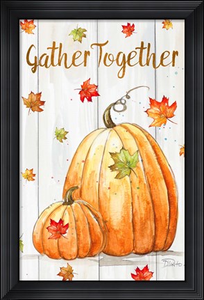 Framed Gather Together Pumpkin Print