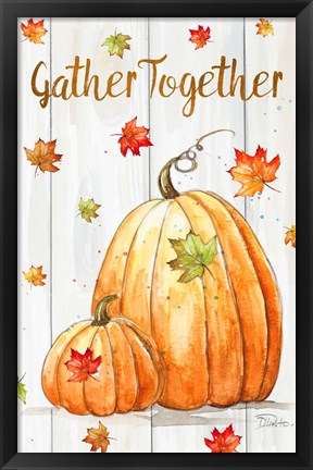 Framed Gather Together Pumpkin Print