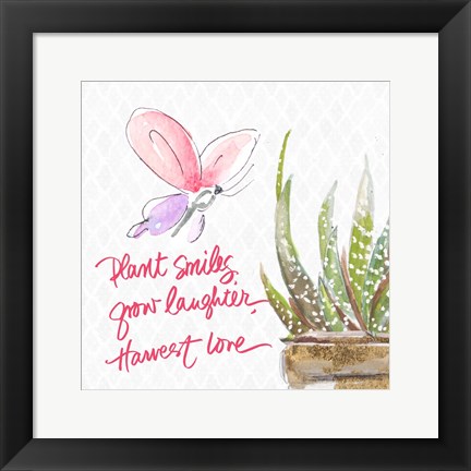 Framed Plant Smiles Print